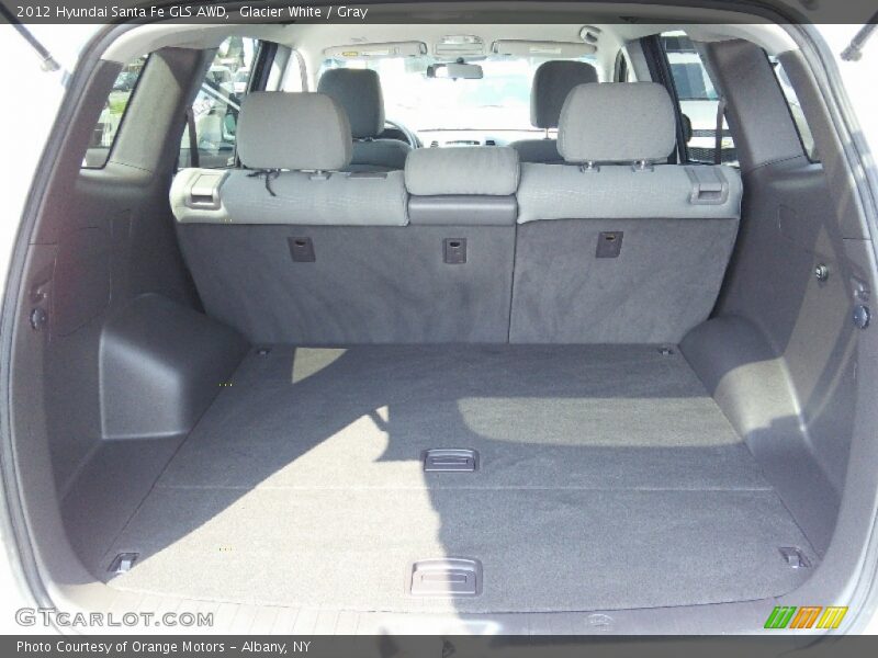 Glacier White / Gray 2012 Hyundai Santa Fe GLS AWD