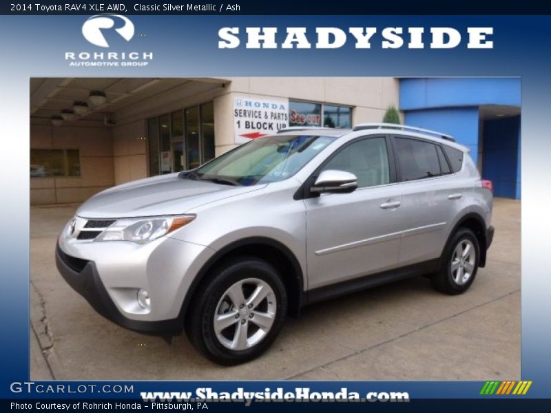 Classic Silver Metallic / Ash 2014 Toyota RAV4 XLE AWD
