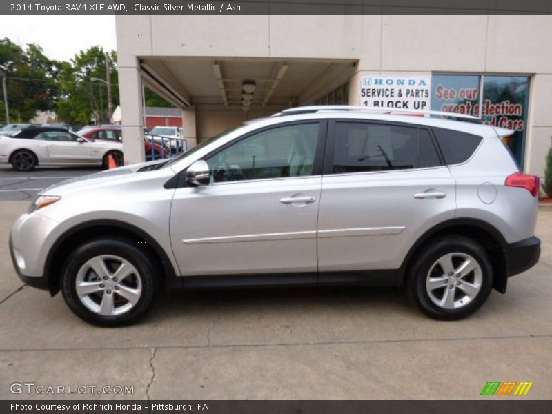 Classic Silver Metallic / Ash 2014 Toyota RAV4 XLE AWD