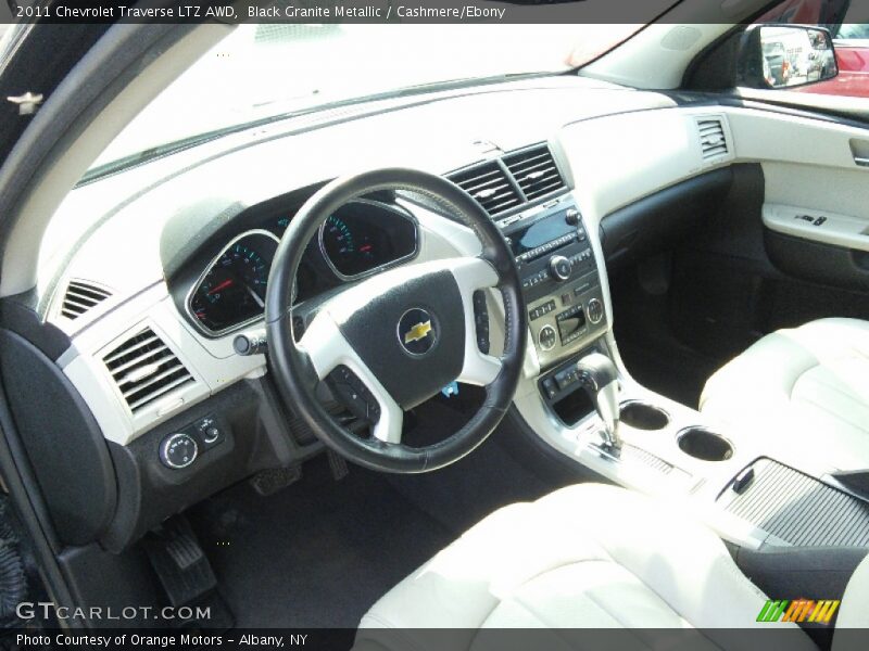 Black Granite Metallic / Cashmere/Ebony 2011 Chevrolet Traverse LTZ AWD