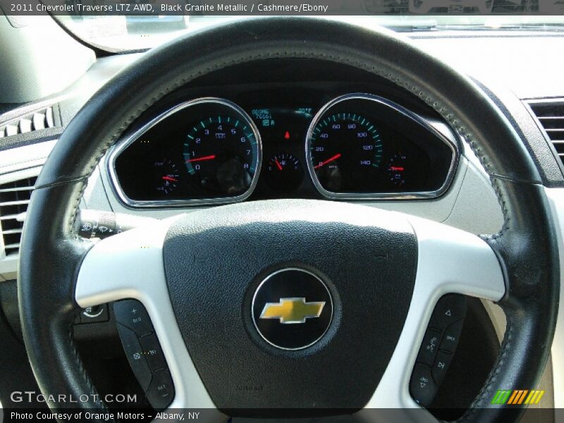 Black Granite Metallic / Cashmere/Ebony 2011 Chevrolet Traverse LTZ AWD