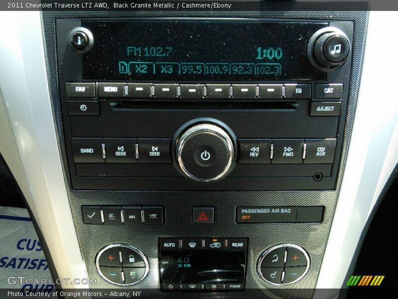 Black Granite Metallic / Cashmere/Ebony 2011 Chevrolet Traverse LTZ AWD