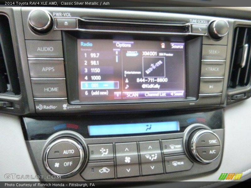 Classic Silver Metallic / Ash 2014 Toyota RAV4 XLE AWD