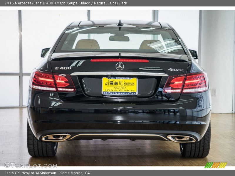 Black / Natural Beige/Black 2016 Mercedes-Benz E 400 4Matic Coupe