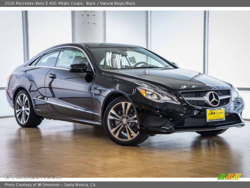 Black / Natural Beige/Black 2016 Mercedes-Benz E 400 4Matic Coupe