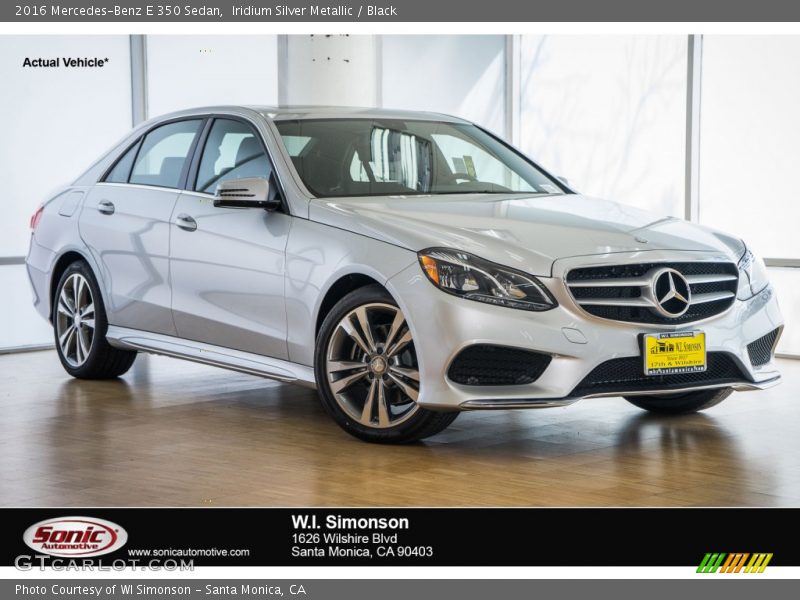 Iridium Silver Metallic / Black 2016 Mercedes-Benz E 350 Sedan