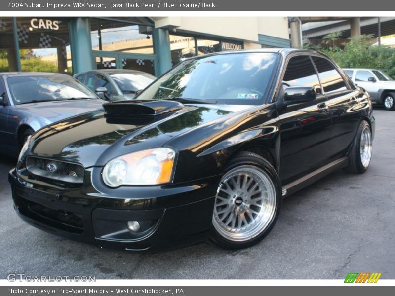 Java Black Pearl / Blue Ecsaine/Black 2004 Subaru Impreza WRX Sedan