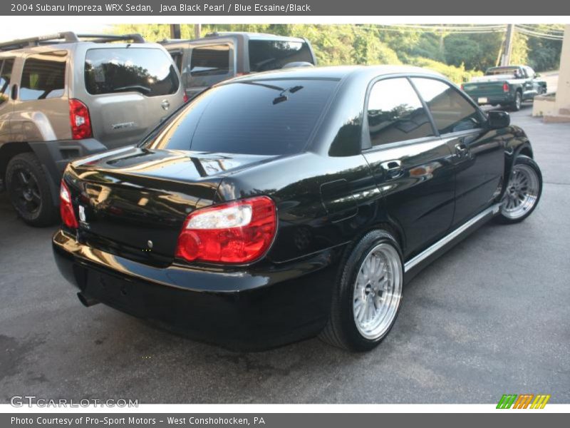 Java Black Pearl / Blue Ecsaine/Black 2004 Subaru Impreza WRX Sedan