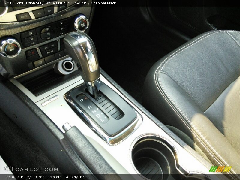 White Platinum Tri-Coat / Charcoal Black 2012 Ford Fusion SEL