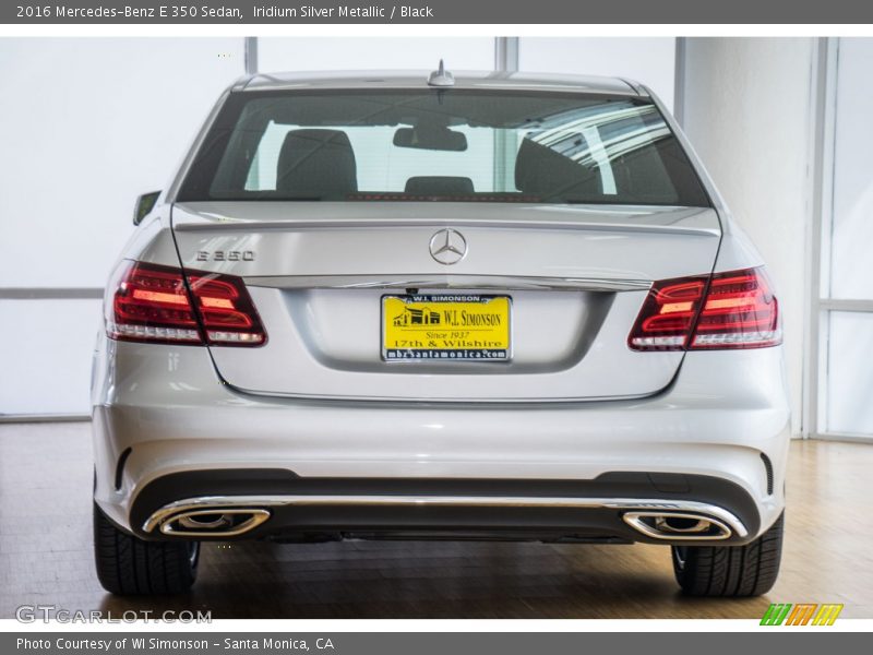 Iridium Silver Metallic / Black 2016 Mercedes-Benz E 350 Sedan