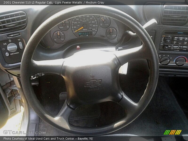 Light Pewter Metallic / Medium Gray 2001 Chevrolet S10 LS Regular Cab