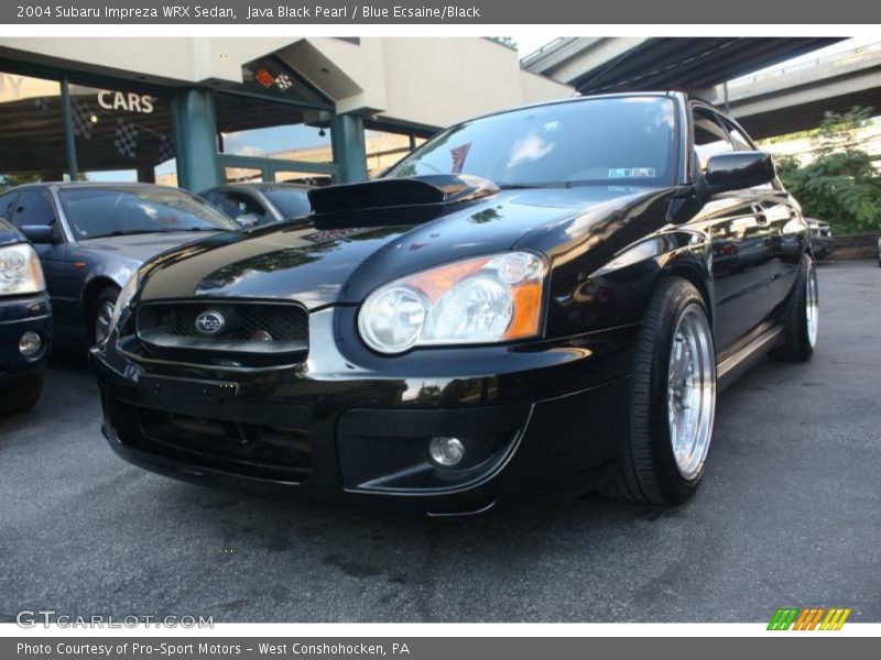 Java Black Pearl / Blue Ecsaine/Black 2004 Subaru Impreza WRX Sedan