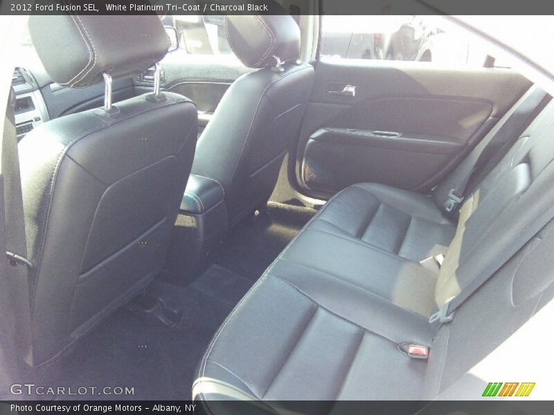White Platinum Tri-Coat / Charcoal Black 2012 Ford Fusion SEL