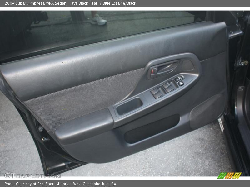 Java Black Pearl / Blue Ecsaine/Black 2004 Subaru Impreza WRX Sedan