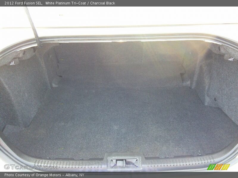 White Platinum Tri-Coat / Charcoal Black 2012 Ford Fusion SEL