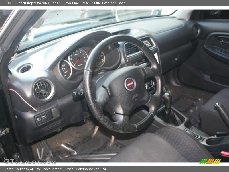 Java Black Pearl / Blue Ecsaine/Black 2004 Subaru Impreza WRX Sedan