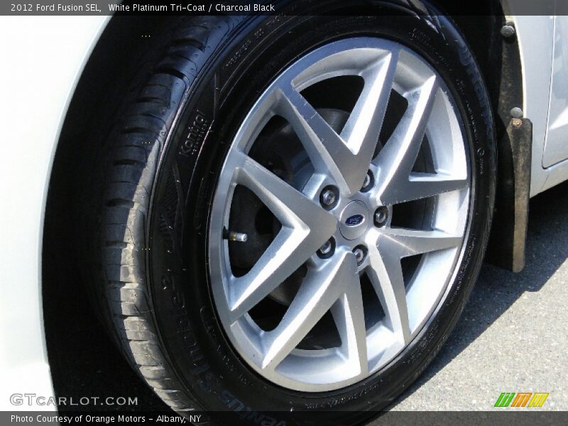 White Platinum Tri-Coat / Charcoal Black 2012 Ford Fusion SEL