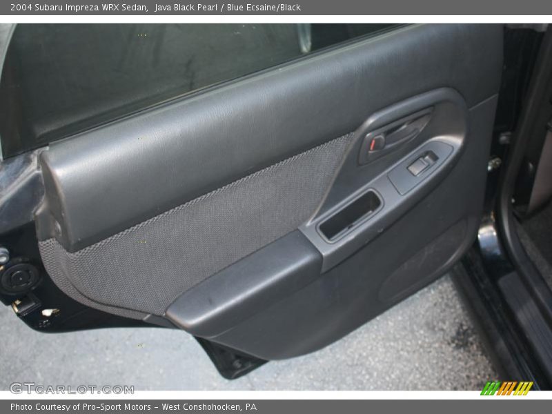 Java Black Pearl / Blue Ecsaine/Black 2004 Subaru Impreza WRX Sedan
