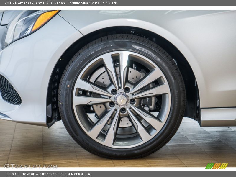 Iridium Silver Metallic / Black 2016 Mercedes-Benz E 350 Sedan