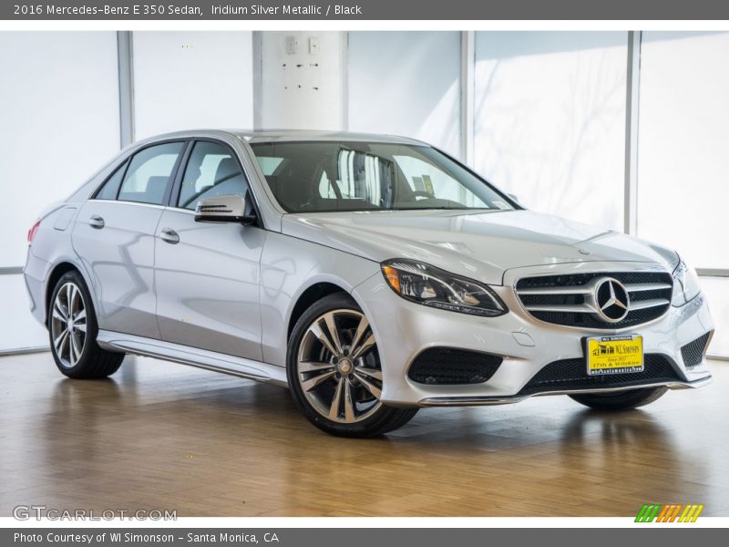 Iridium Silver Metallic / Black 2016 Mercedes-Benz E 350 Sedan