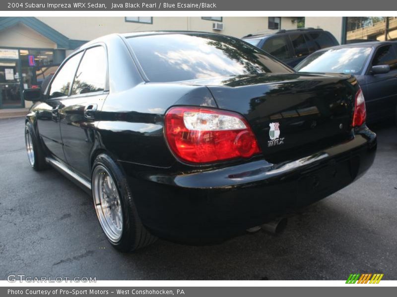 Java Black Pearl / Blue Ecsaine/Black 2004 Subaru Impreza WRX Sedan