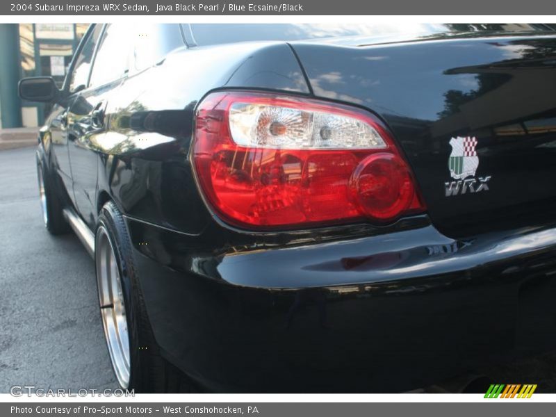 Java Black Pearl / Blue Ecsaine/Black 2004 Subaru Impreza WRX Sedan