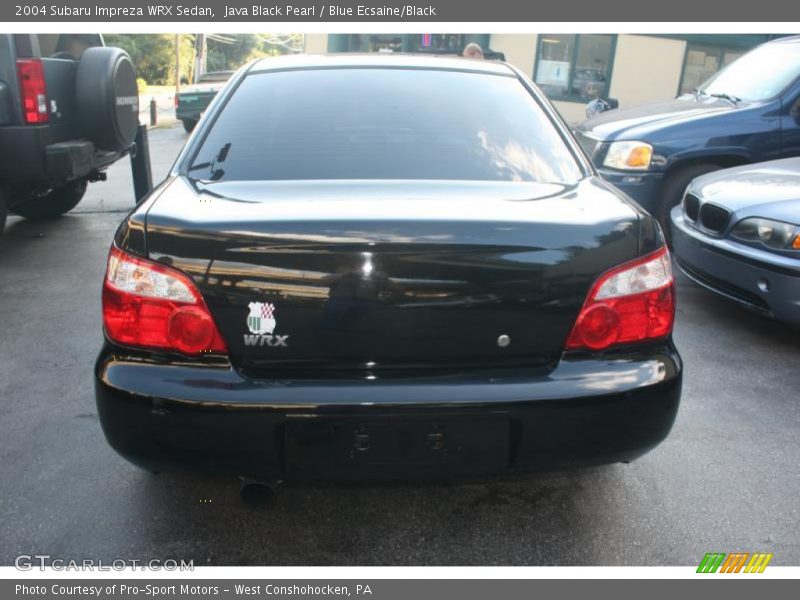 Java Black Pearl / Blue Ecsaine/Black 2004 Subaru Impreza WRX Sedan