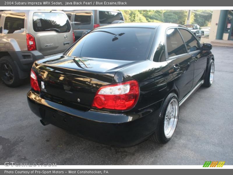 Java Black Pearl / Blue Ecsaine/Black 2004 Subaru Impreza WRX Sedan