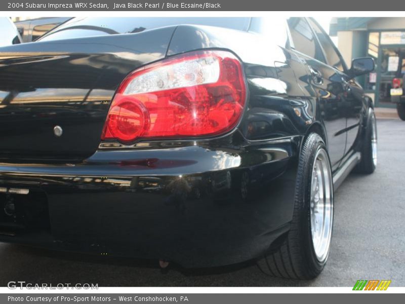 Java Black Pearl / Blue Ecsaine/Black 2004 Subaru Impreza WRX Sedan