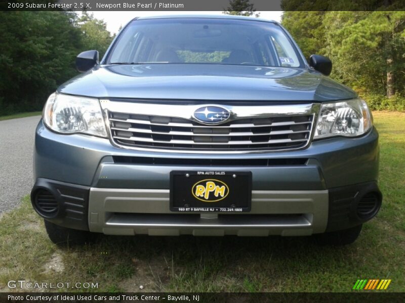 Newport Blue Pearl / Platinum 2009 Subaru Forester 2.5 X