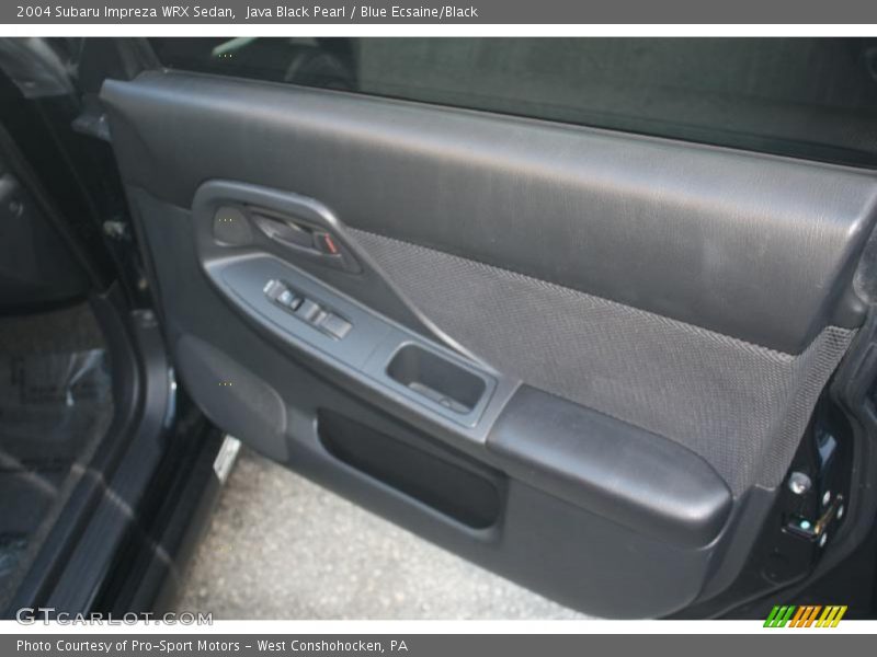 Java Black Pearl / Blue Ecsaine/Black 2004 Subaru Impreza WRX Sedan