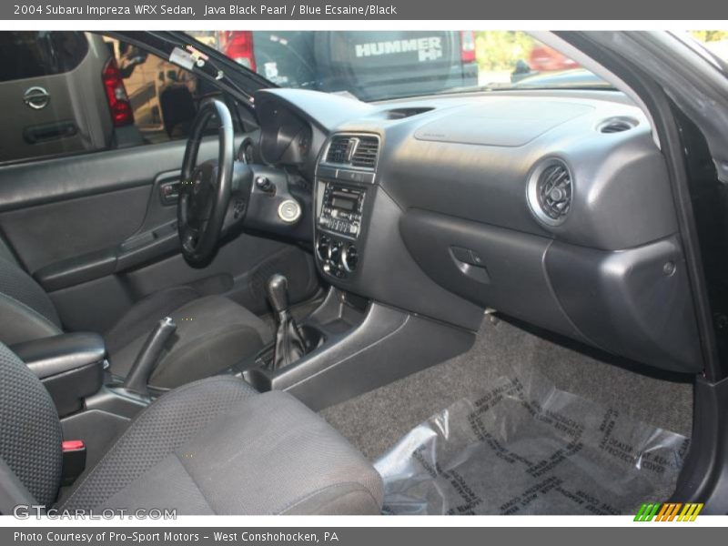 Java Black Pearl / Blue Ecsaine/Black 2004 Subaru Impreza WRX Sedan