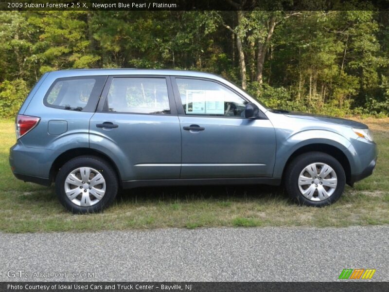 Newport Blue Pearl / Platinum 2009 Subaru Forester 2.5 X