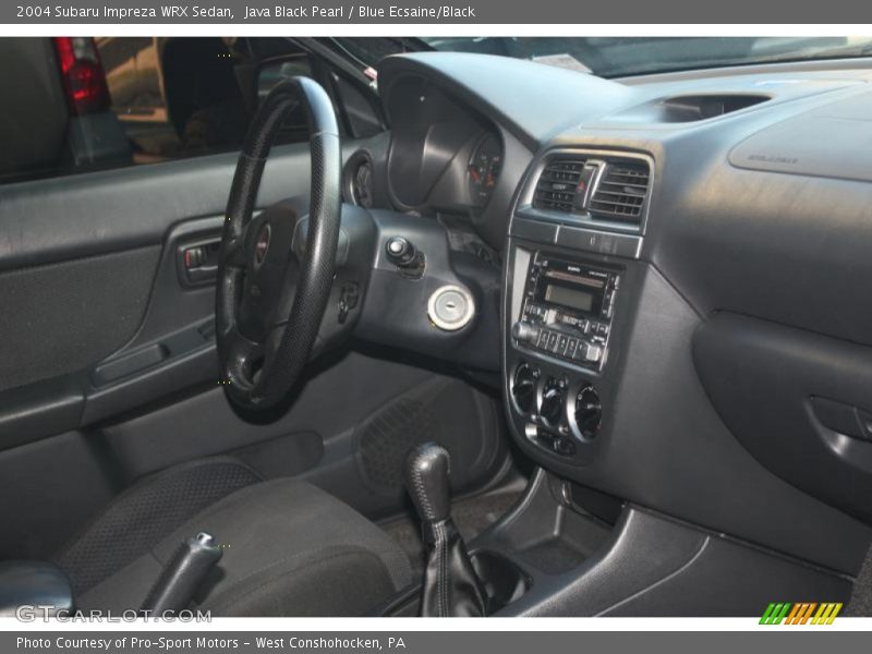 Java Black Pearl / Blue Ecsaine/Black 2004 Subaru Impreza WRX Sedan