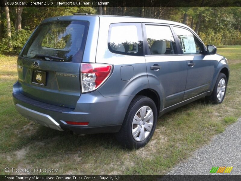 Newport Blue Pearl / Platinum 2009 Subaru Forester 2.5 X