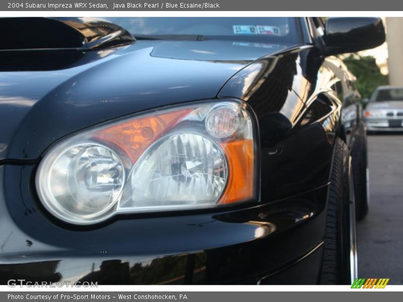 Java Black Pearl / Blue Ecsaine/Black 2004 Subaru Impreza WRX Sedan