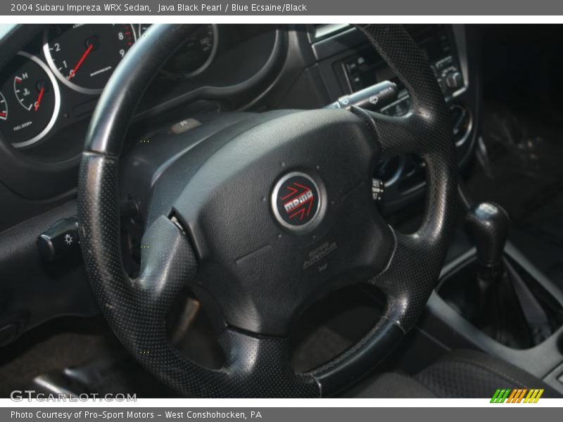 Java Black Pearl / Blue Ecsaine/Black 2004 Subaru Impreza WRX Sedan