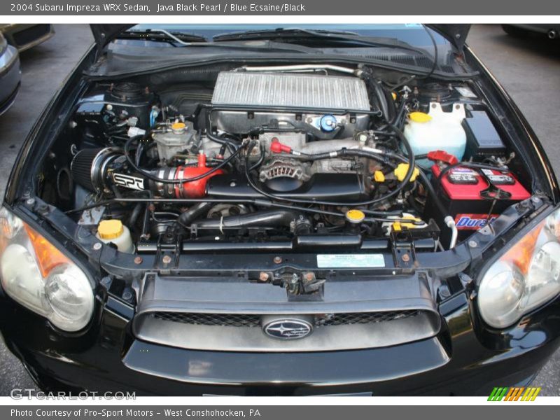 Java Black Pearl / Blue Ecsaine/Black 2004 Subaru Impreza WRX Sedan