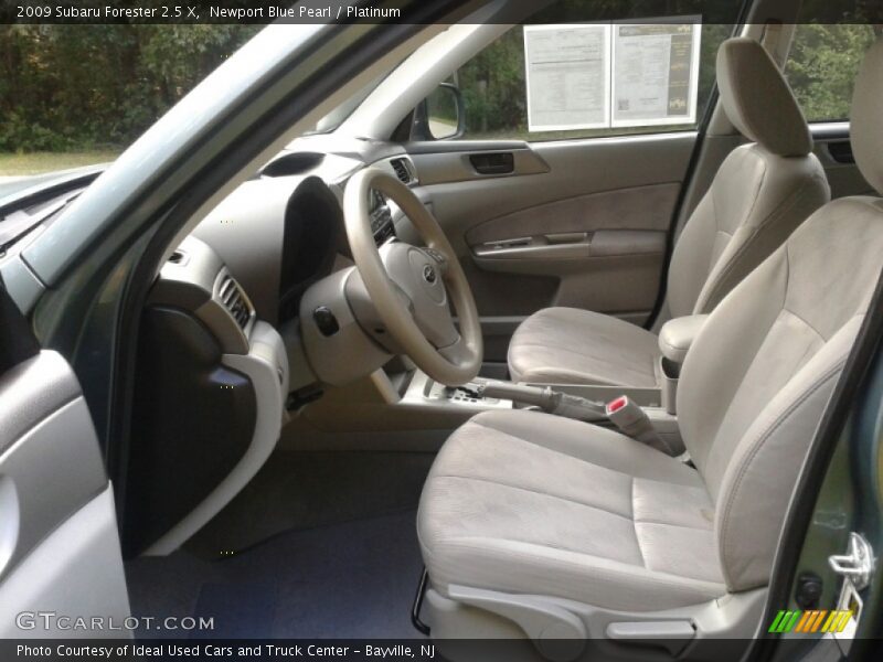 Newport Blue Pearl / Platinum 2009 Subaru Forester 2.5 X
