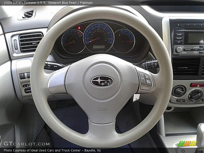 Newport Blue Pearl / Platinum 2009 Subaru Forester 2.5 X