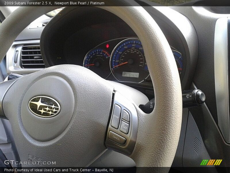 Newport Blue Pearl / Platinum 2009 Subaru Forester 2.5 X