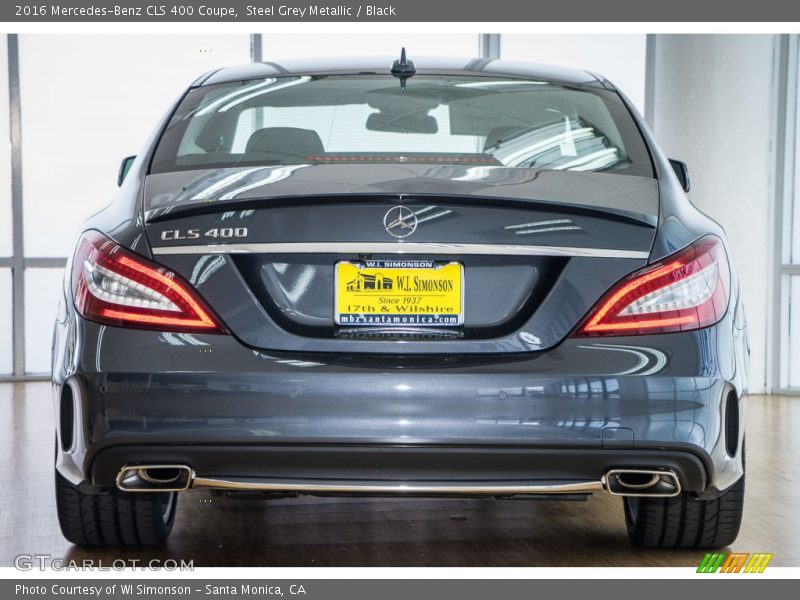 Steel Grey Metallic / Black 2016 Mercedes-Benz CLS 400 Coupe