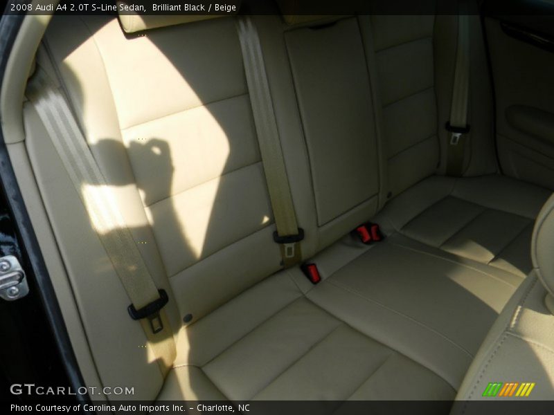 Brilliant Black / Beige 2008 Audi A4 2.0T S-Line Sedan