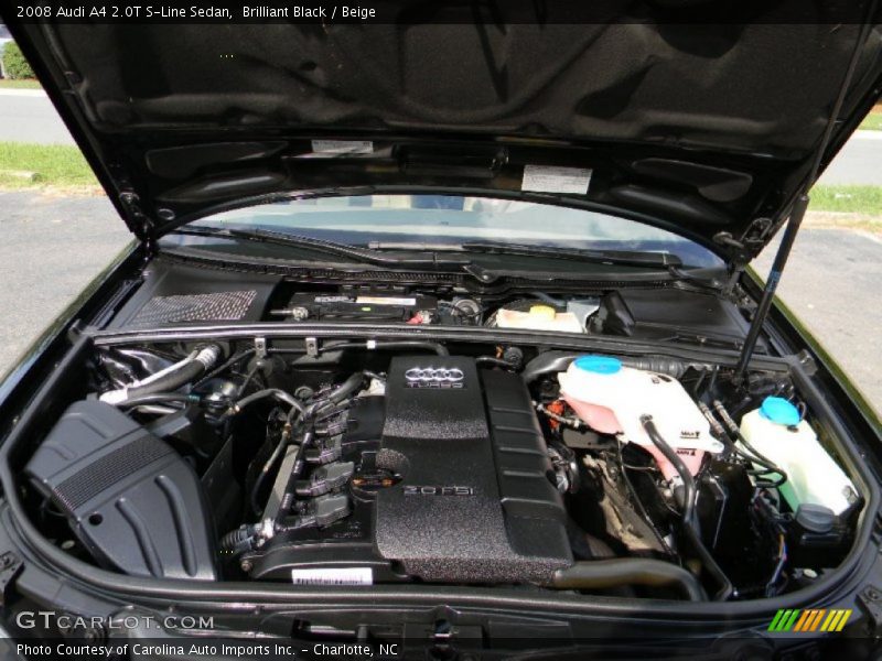  2008 A4 2.0T S-Line Sedan Engine - 2.0 Liter FSI Turbocharged DOHC 16-Valve VVT 4 Cylinder