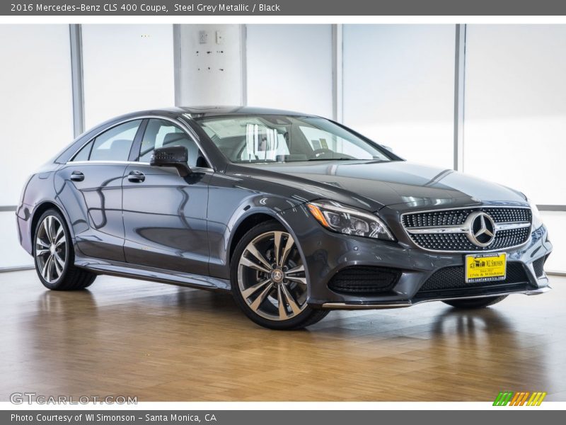 Steel Grey Metallic / Black 2016 Mercedes-Benz CLS 400 Coupe