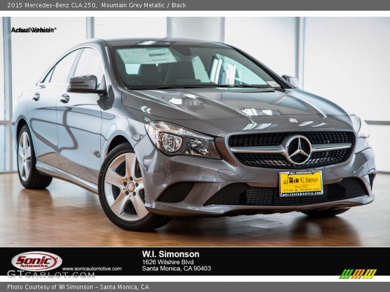 Mountain Grey Metallic / Black 2015 Mercedes-Benz CLA 250