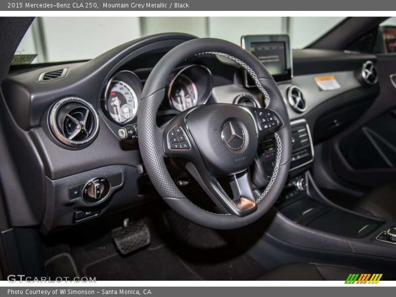 Mountain Grey Metallic / Black 2015 Mercedes-Benz CLA 250