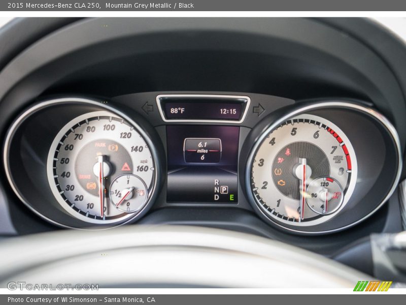 Mountain Grey Metallic / Black 2015 Mercedes-Benz CLA 250