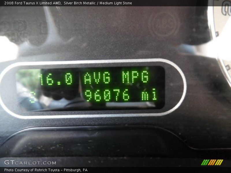 Silver Birch Metallic / Medium Light Stone 2008 Ford Taurus X Limited AWD
