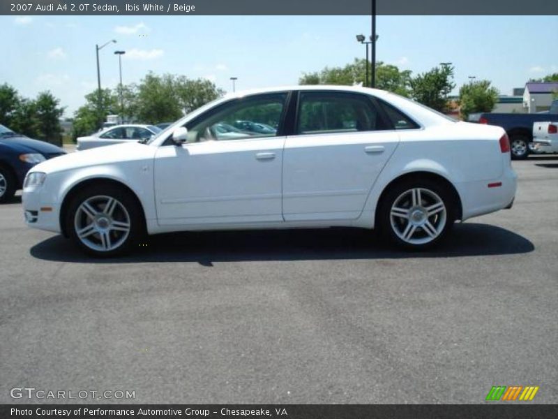 Ibis White / Beige 2007 Audi A4 2.0T Sedan